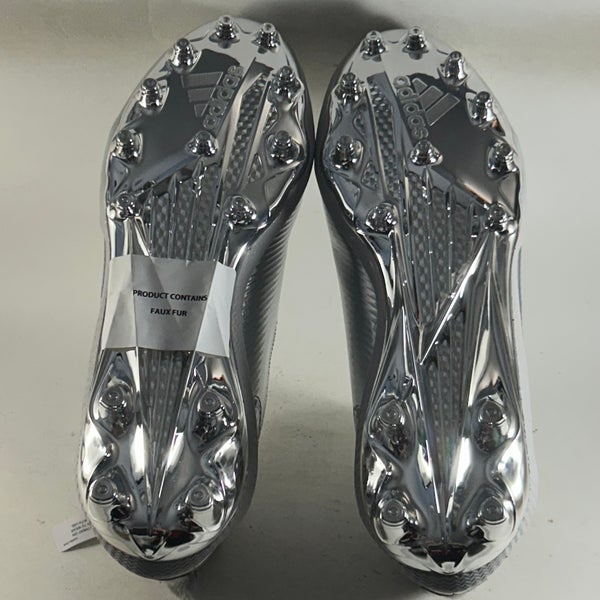 Adidas Nasty Fly NC State Wolfpack Football Cleats Gray Size Mens 13 HQ6405