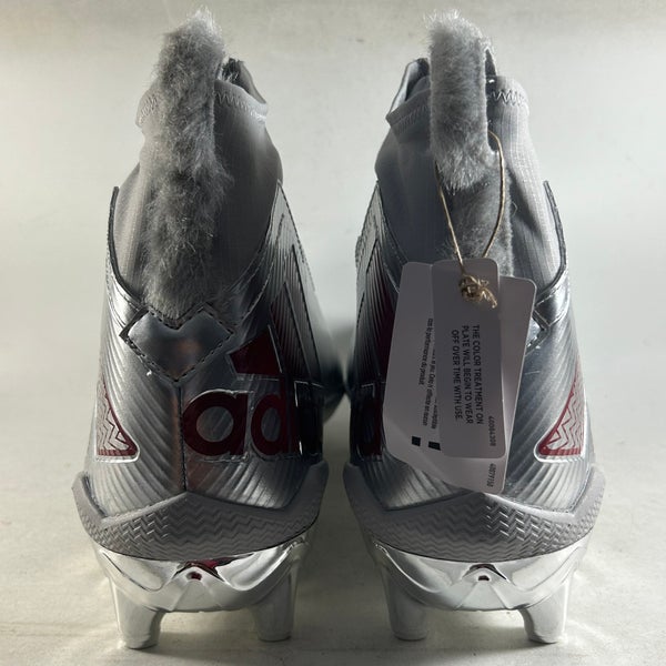 Adidas Nasty Fly NC State Wolfpack Football Cleats Gray Size Mens 13 HQ6405