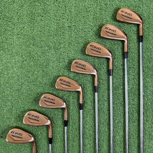 Cobra King Forged Tec Copper Iron Set 4-PW GW Regular Flex Kbs $-Taper Lite RH