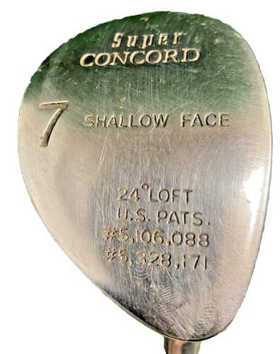 Nickent Super Concord Shallow Face 7 Wood 24* RH Men Dynamic Regular Steel 41"