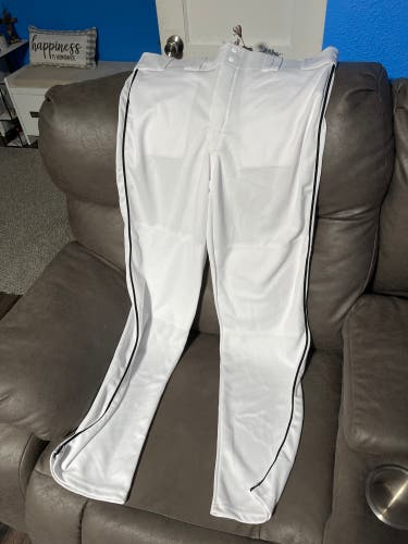 White New XL  Baseball/Softball Pants