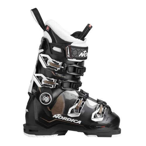 New $750 Women's Nordica Speedmachine 115 w Ski Boots Black Size 6.5 Mondo 23.5