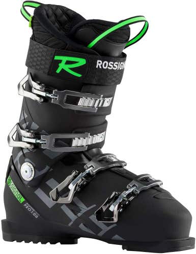 New $600 Men's Rossignol Allspeed Pro 100 Ski Boots Black Size 7.5 Mondo 25.5