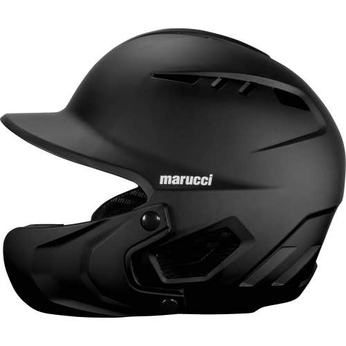 MARUCCI DURAVENT Batting Helmet w/Jaw Guard Black Senior (7⅛-7½) MBHDVJG-BK-SR