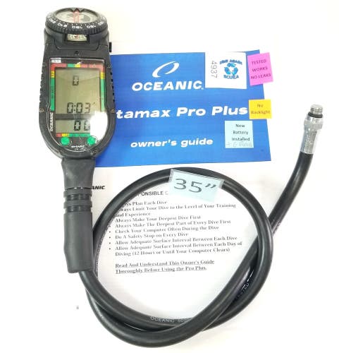 Oceanic Datamax Pro Plus SCUBA Dive Air Integrated Dive Computer Nitrox    #4937