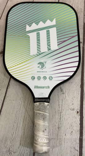 Monarch Duchess Unisex Light Weight Green Pickleball Paddle White Wrap