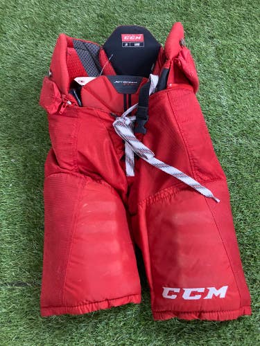 Red Used Junior Large CCM JetSpeed FT390 Hockey Pants