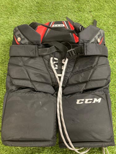 Black Used Junior Large CCM Axis 1.5 Hockey Goalie Pants