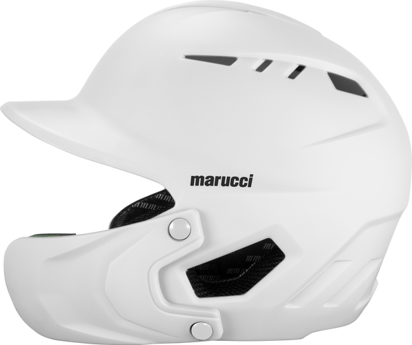 MARUCCI DURAVENT Batting Helmet w/Jaw Guard White Junior (6½ - 7⅛) MBHDVJG-W-SR