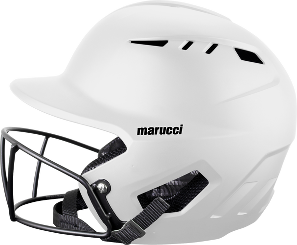 MARUCCI DURAVENT Fastpitch Softball Batting Helmet White Adult Large (6 ⅞ - 7¼) MBHDVSB-W-AL