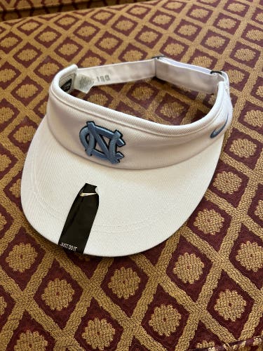 NEW Large UNC White Nike Visor
