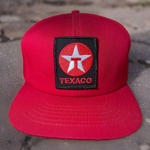 Vintage Texaco Lubricant Hat Snapback Foam Cap Trucker Motor Oil Gasolines Patch