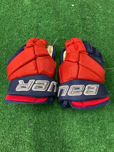 Blue Used Junior Bauer Vapor Pro Team Gloves 11"