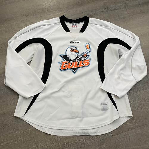 Pro Stock San Diego Gulls CCM 2.0 Practice Jersey Sz 58
