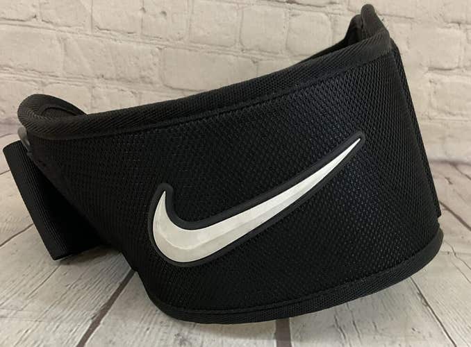 Nike Structure Weight Lifting Belt Iron Back Support Size XL Black Hook and Loop