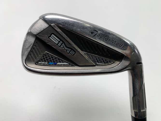 TaylorMade SIM2 MAX Single 7 Iron KBS Max MT Stiff Steel Mens RH Midsize Grip