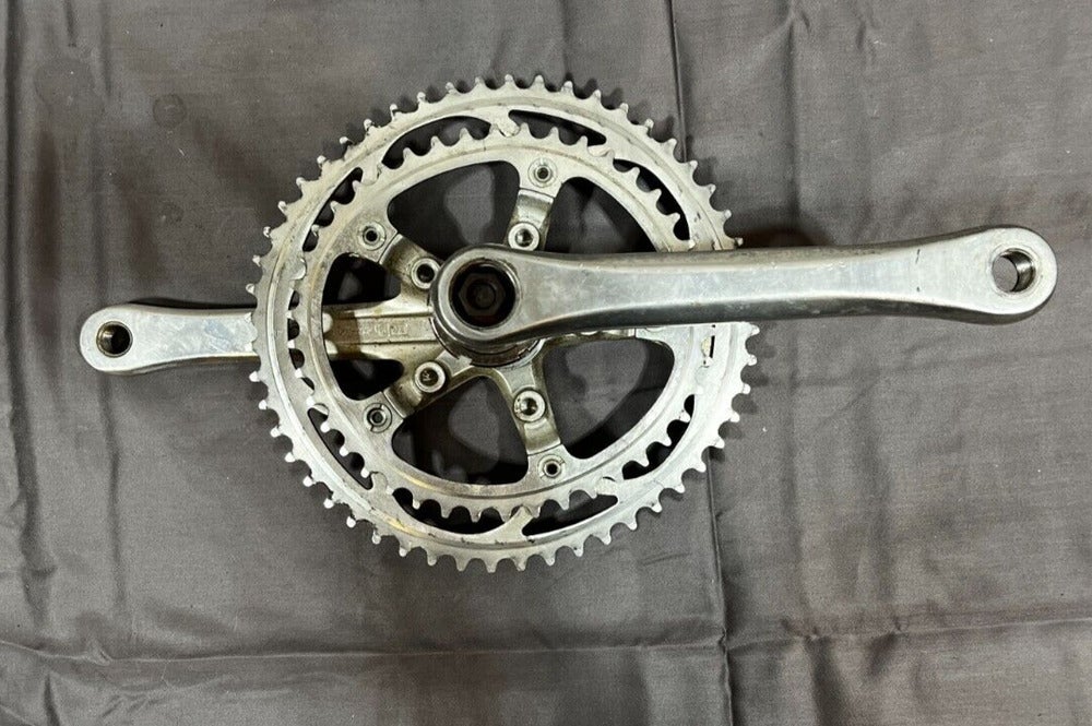 Vintage SR Sakae SX Silver Aluminum 170mm 52⁄42 Ovaltech Double