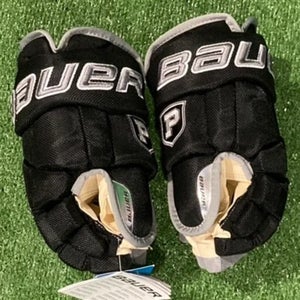 New Black Junior Bauer Vapor Pro Team Providence Hockey Club Team Return Gloves 12"