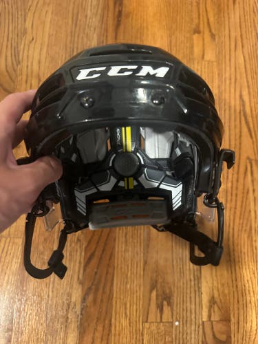 Black Used Medium Tacks 910 Hockey Helmet