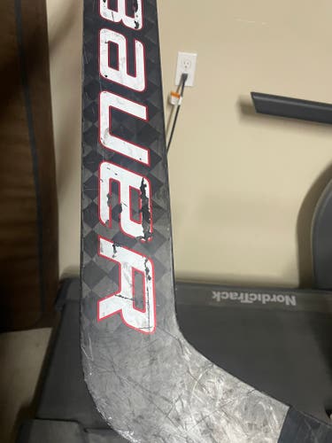 Used Senior Bauer Supreme UltraSonic Regular Goalie Stick 25" Paddle Pro Stock