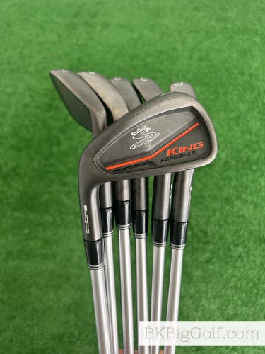 LH Cobra King Forged CB / MB Black Combo Iron Set 5-P / KBS Tour C-Taper Lite 105 Regular