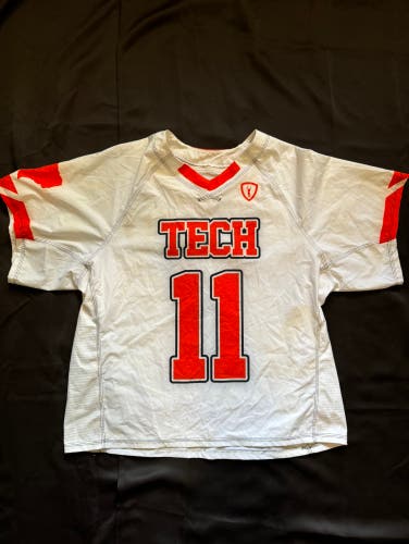 Texas Tech Men’s Adrenaline Lacrosse Jersey #11 (White)