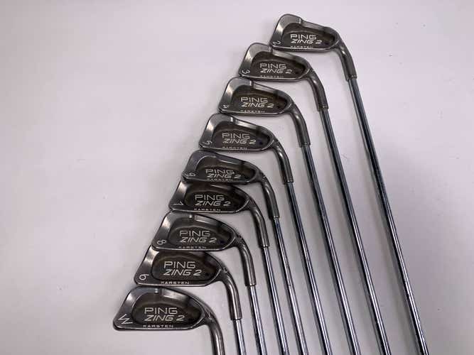 Ping Zing 2 Iron Set 2-PW Blue Dot 1* Up Karsten JZ Regular Steel Mens RH +1/2"