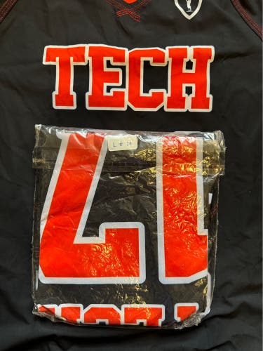 Texas Tech Men’s Adrenaline Lacrosse Jersey #17 (Black)