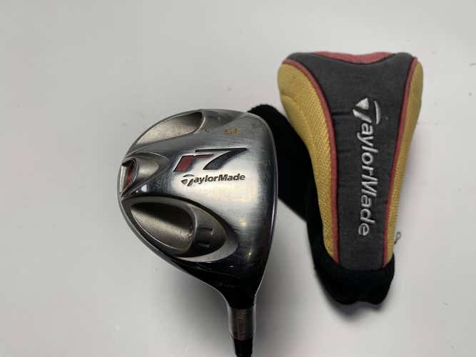 TaylorMade R7 Steel 3 Fairway Wood 15* REAX Regular Graphite RH HC Midsize Grip