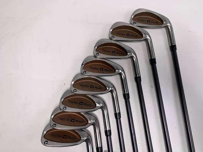 TaylorMade Burner LCG Iron Set 3-PW Bubble 2 S-90 Stiff Graphite Mens RH +1/2"