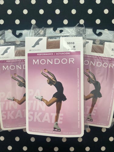 New Mondor Figure Skating Tights Footed