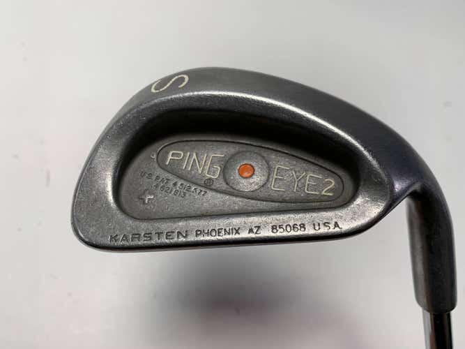 Ping Eye 2 + Sand Wedge SW Orange Dot 2* Flat Karsten K Shaft Wedge Steel RH