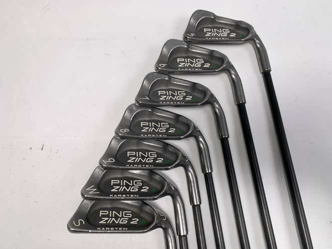 Ping Zing 2 Iron Set 5-PW+SW Green Dot 2* Up G Loomis Regular RH Midsize Grips