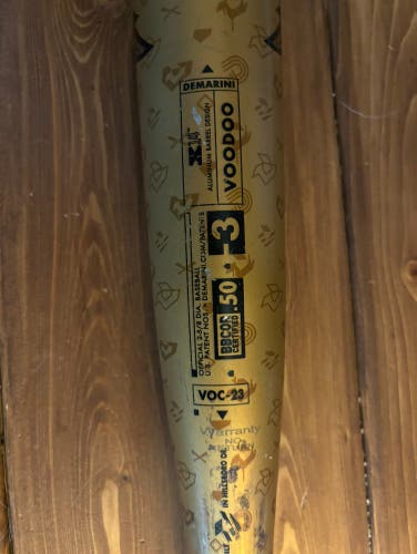 Used  DeMarini BBCOR Certified Alloy 30 oz 33" Voodoo One Bat