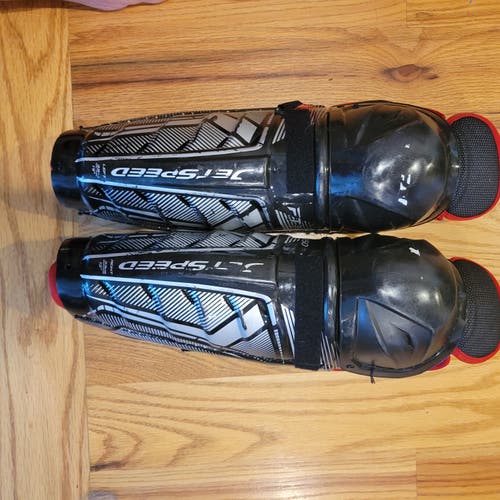 Used Intermediate CCM JetSpeed FT350 13" Shin Pads