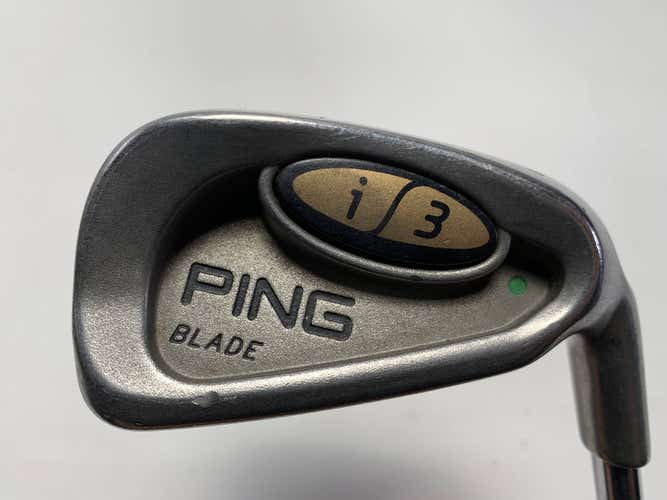 Ping i3 Blade Single 7 Iron Green Dot 2* Up Cushin JZ Stiff Steel Mens RH