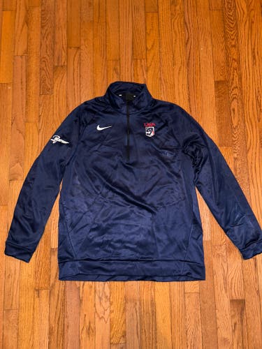 Team-Issued Team USA Lacrosse Nike Pullover (lightly Used) W/ Red Nike USA Shorts