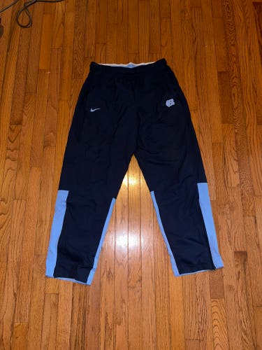 Team-Issued (worn On Game Day) Nike UNC Lacrosse Dri-fit Travel Pants