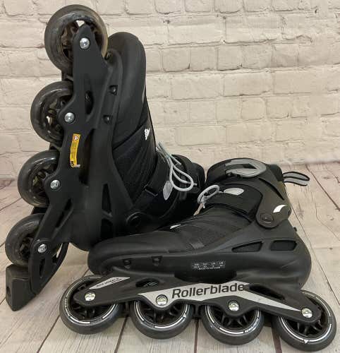 Rollerblade Mens Zetrablade Max Wheels 60mm US Size 10 Inline Skates Black