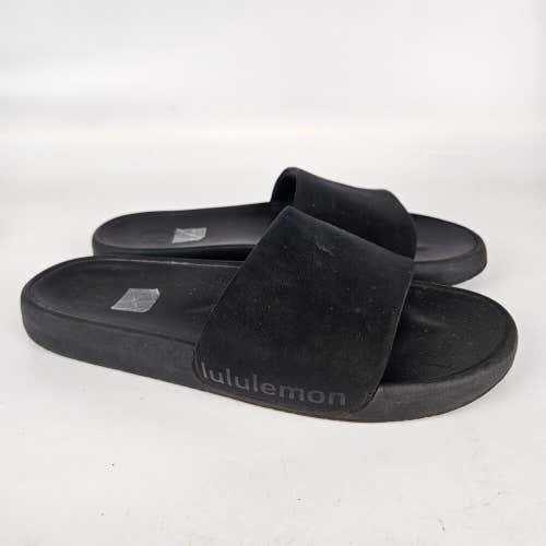 Lululemon Restfeel Slides Black Slip On Sandal Shoe Woman’s Size 10