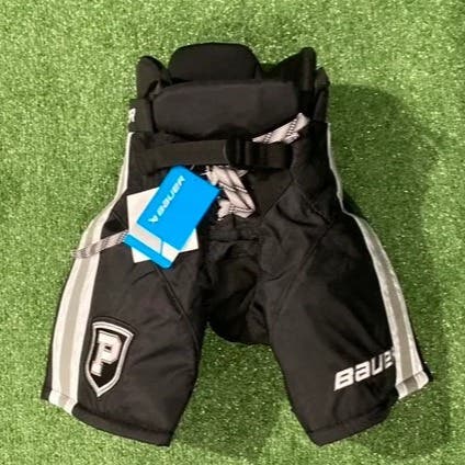 New Black Junior Medium Bauer Nexus Custom Pro Providence Hockey Club Team Return Hockey Pants