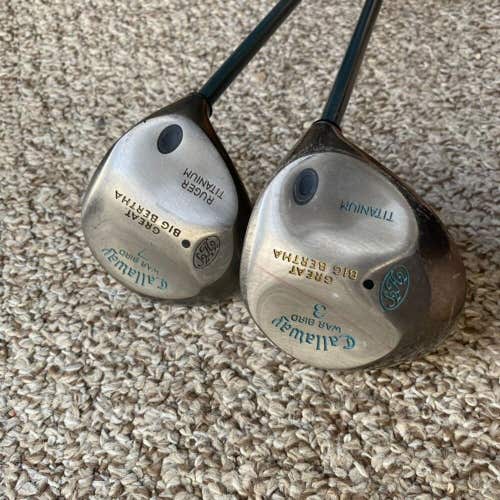 Womens Callaway Big Bertha 3 & 7 Fairway Wood Combo Set