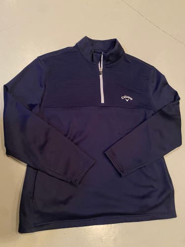 Callaway Golf 1/4 Zip Pullover Men’s Large Navy