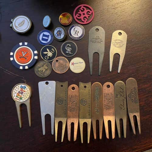 Divot Tools and Ball Marker Bundle Set (Can Be Separated, See Description)