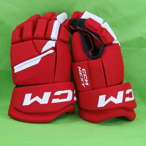 New CCM Next Gloves 13" Senior Red/White