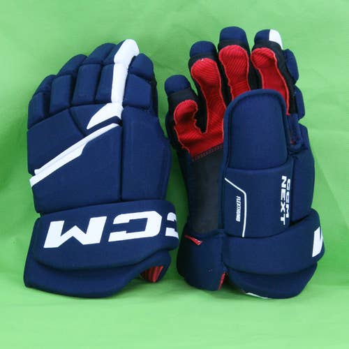 New CCM Next Gloves 14" Senior Navy/White