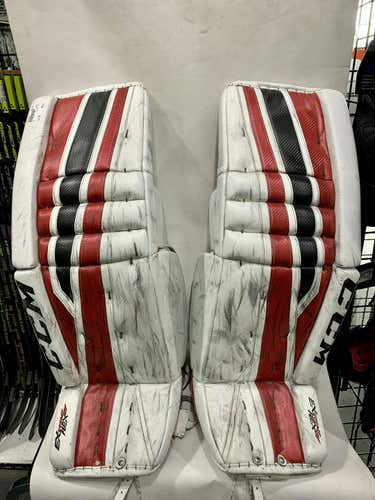 Used Ccm E Flex Ii 35+1" Ice Hockey Goalie Leg Pads