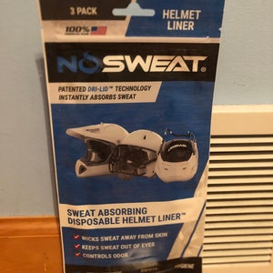 New NOSWEAT Helmet Liner 3 Pack