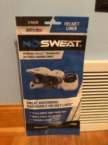 New NOSWEAT Helmet Liner 3 Pack