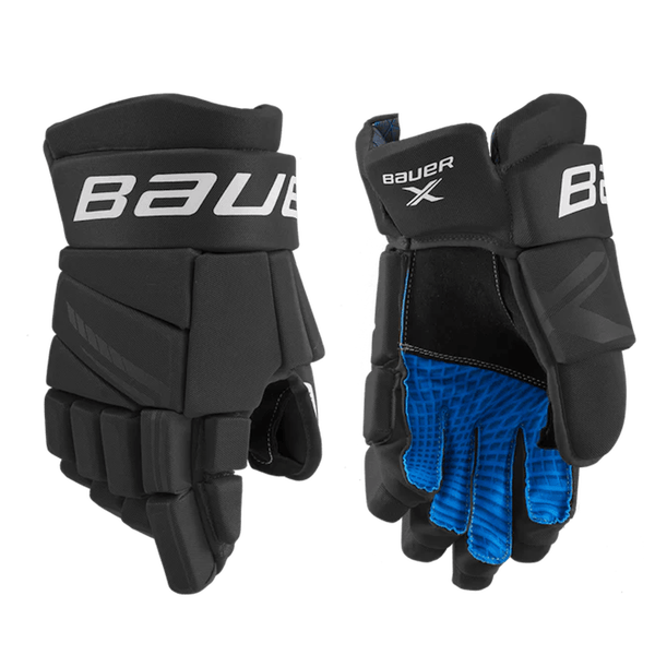 New Bauer X Gloves Black 12" 11506-BAR1058649BW12